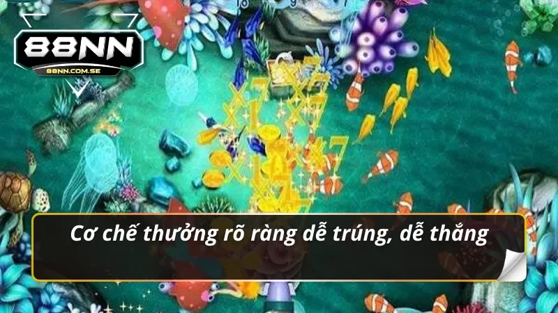 Bắn Cá 88nn - Thế Giới Đại Dương Kỳ Thú Đầy Thú Vị 3 Cơ chế thưởng rõ ràng dễ trúng, dễ thắng trong bắn cá 88NN